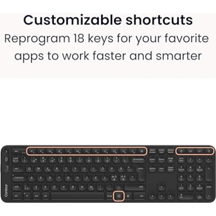 Contour Balance Full-Size Tastatur DE-Layout, kabellos, ergonomisches Design zur Reduzierung von Verspannungen – Bild 6