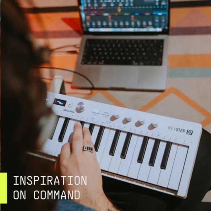 Arturia KeyStep 37 mk2, 37-Tasten MIDI-Controller mit anschlagdynamischen Slimkey-Tasten, Step-Sequenzer, Arpeggiator und USB-C – Bild 8