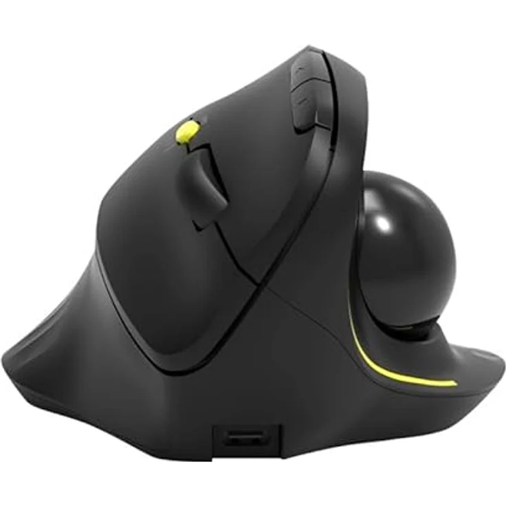 Port Designs Ergonomische Maus (Kabellos), Maus, Schwarz – Bild 3