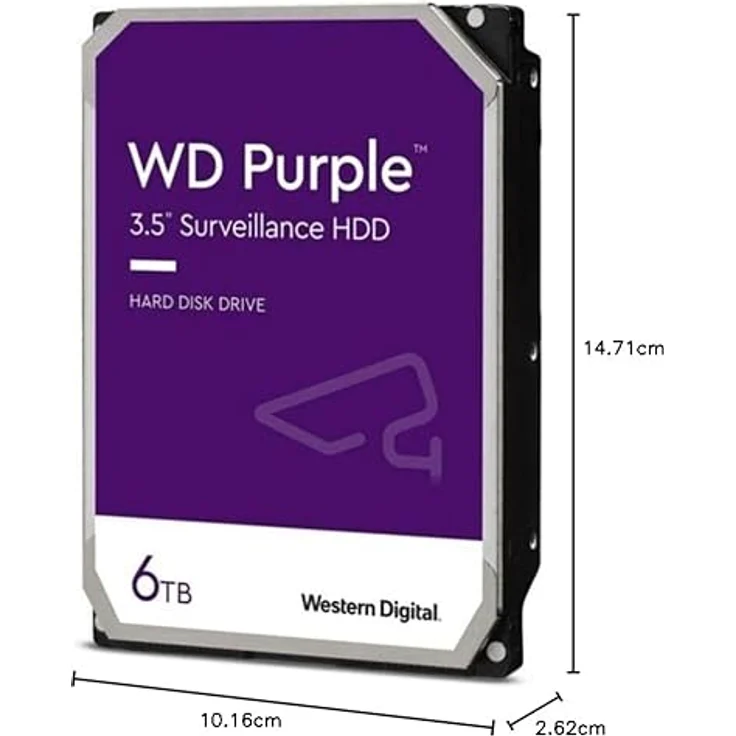 Western Digital WD63PURZ Interne Festplatte 3.5 Zoll 6000 GB SATA (WD63PURZ) – Bild 3