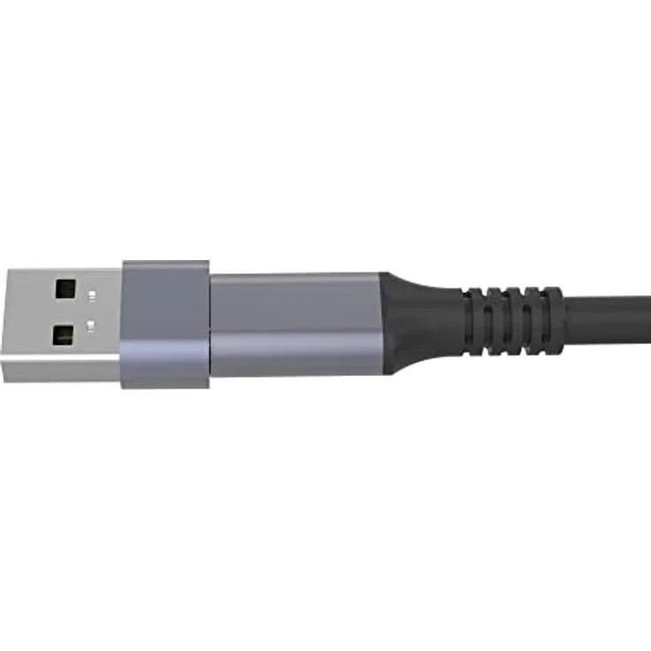 PremiumCord Adapter USB-C auf USB 2.0 A, Buchse auf Stecker, 480 Mbit/s, Aluminium, Farbe: Space Grau – Bild 3