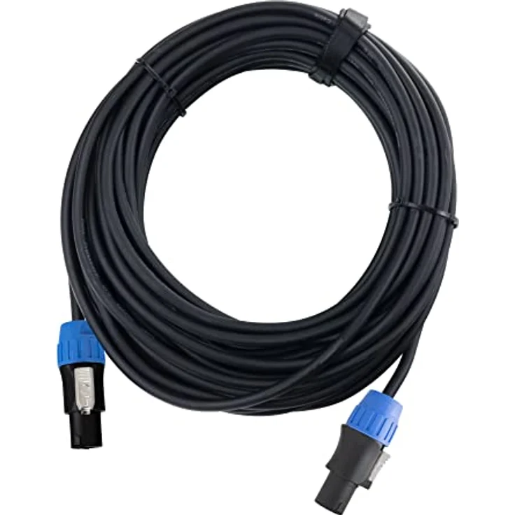 Pronomic pro-line BOXSP2-10, Lautsprecherkabel 2x 2,5 mm², 10 m, 2-Pol Speakon-kompatibel, schwarz, mit Spannzangen-Zugentlastung