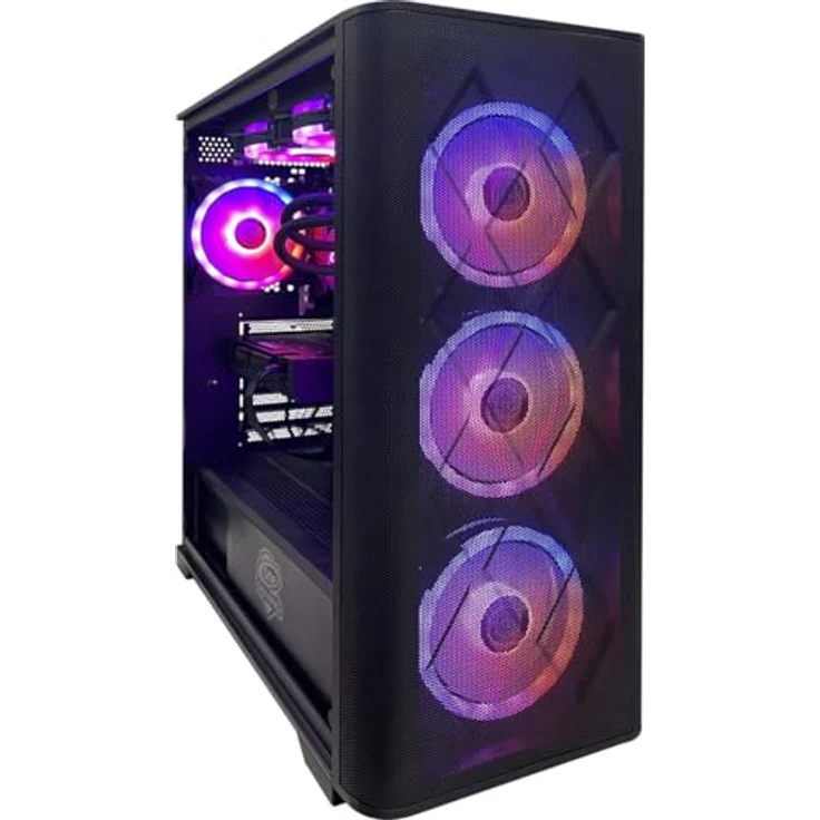 One Gaming High End PC Black Edition AN132, AMD Ryzen 7 9800X3D, RTX 5070, 32 GB DDR5, 2000 GB SSD, Schwarz – Bild 6
