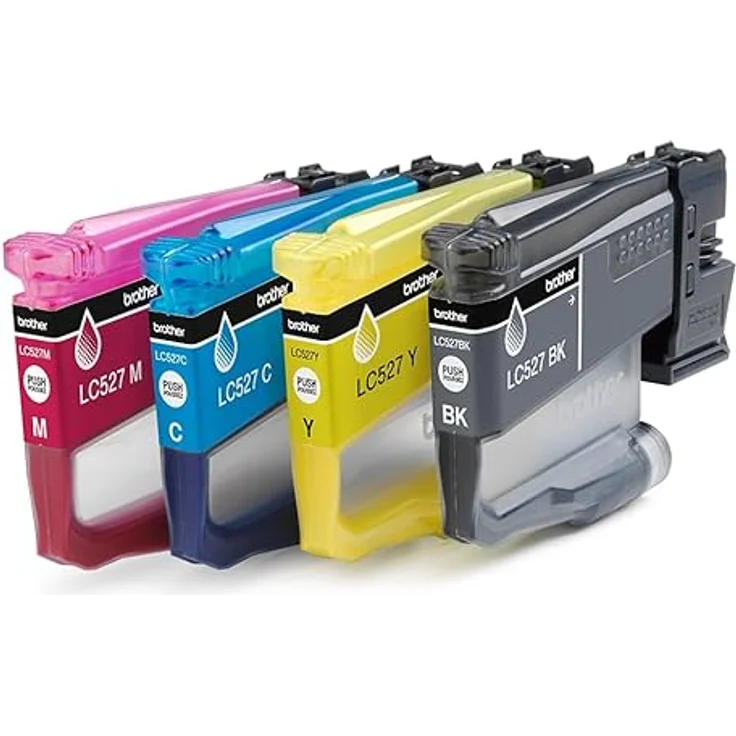 Brother Druckerpatrone LC527VAL Value Pack, 4er-Pack in Cyan, Gelb, Magenta, Schwarz, hohe Druckqualität bis zu 1.300 bzw. 900 Seiten – Bild 3