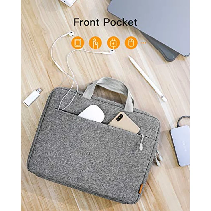Inateck Laptoptasche Hülle kompatibel mit iPad Pro 12.9 M2 2022 M1 2021, MacBook Pro 13 M2/M1 2022-2016, MacBook Air 13 M2/M1 2022-2018, Surface Pro 9/X/8/7/6/5/4/3 12.3 Zoll – Bild 4