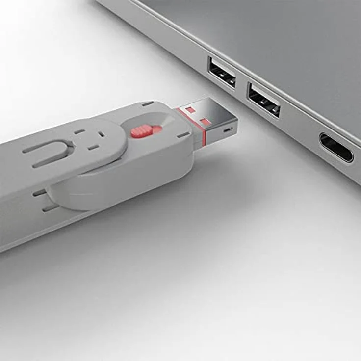 LINDY 40450 - USB Port Schloss (4 Stück) mit Schlüssel: Code Rot – Bild 5
