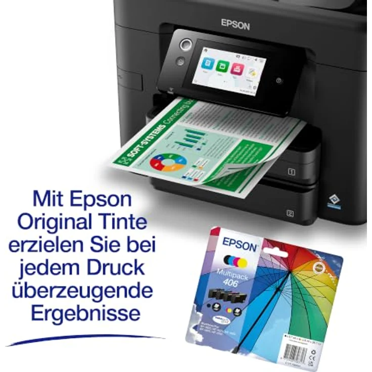 Epson WorkForce Pro WF-4930, Multifunktionsdrucker mit A4 Farbdruck, 4800 x 1200 DPI, Duplex, WLAN, Schwarz – Bild 6