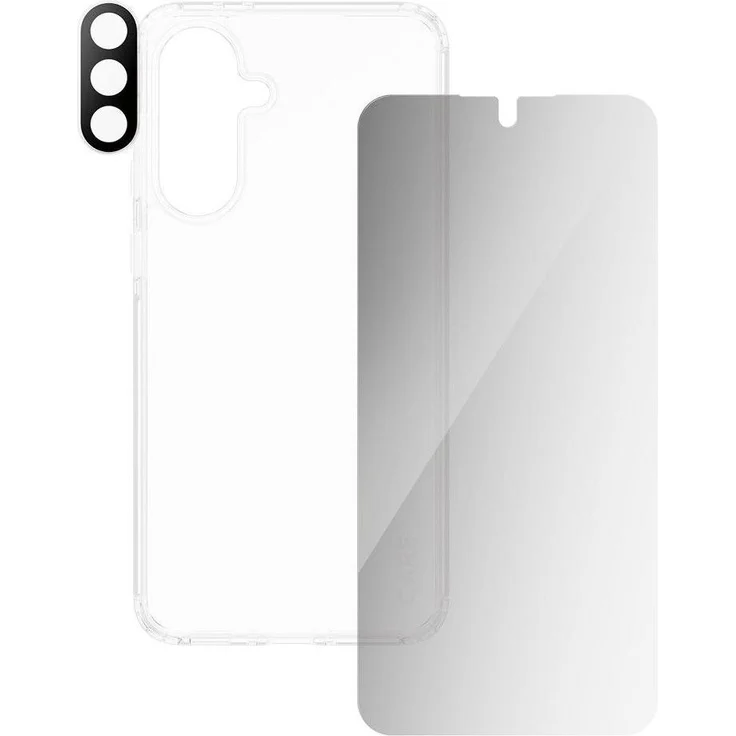 PanzerGlass Care By Flagship, Smartphone Schutzfolie mit Privacy Filter und Kameraschutz, Transparent für Samsung Galaxy A56