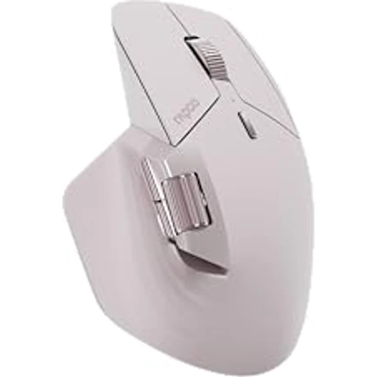Rapoo MT760M kabellose Maus Wireless Mouse 4000 DPI Sensor umweltfreundlicher wiederaufladbarer Akku ergonomisch PC & Mac - pink – Bild 4