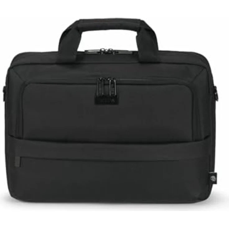 Dicota Top Travel, Notebooktasche für 17.30" Laptops, wasserabweisend, schwarz, aus Recycling-PET mit RFID-Blocker und gepolstertem Schultergurt – Bild 4