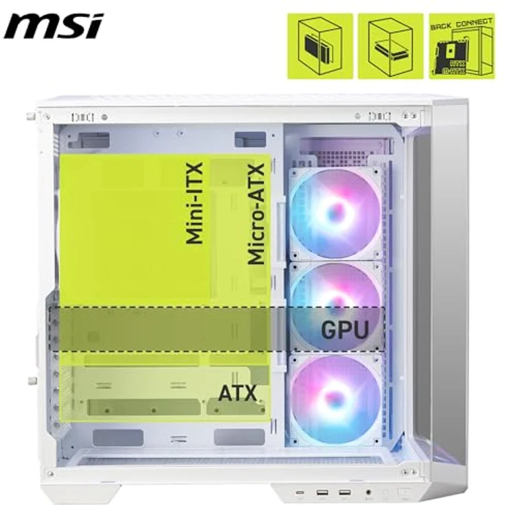 MSI MAG PANO 100R PZ White, PC-Gehäuse mit hochwertiger Leistung – Bild 4