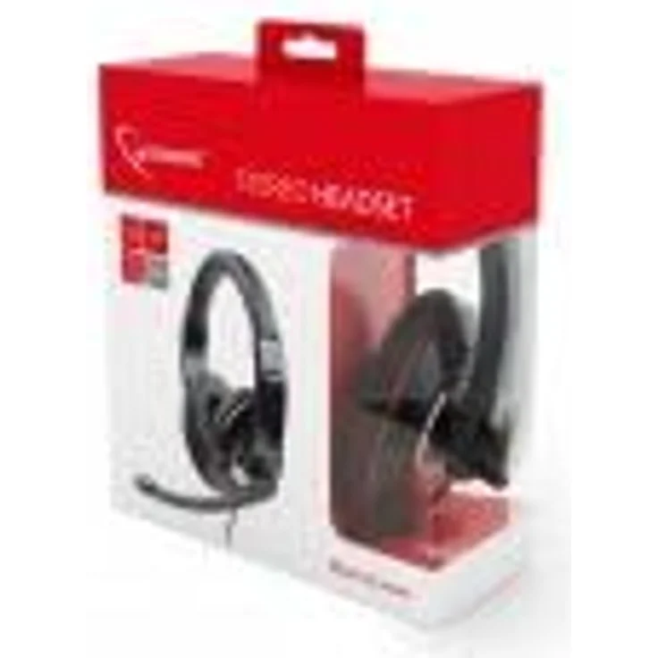 Gembird MHS-001 Stereo Headset glänzend schwarz – Bild 4