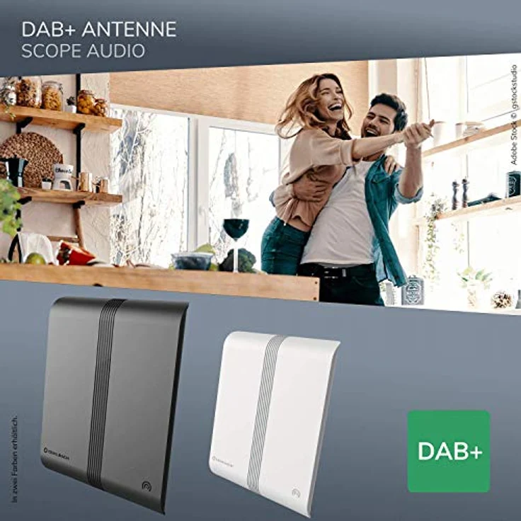 Scope Audio Zimmerantenne für DAB+ Weiß – Bild 6