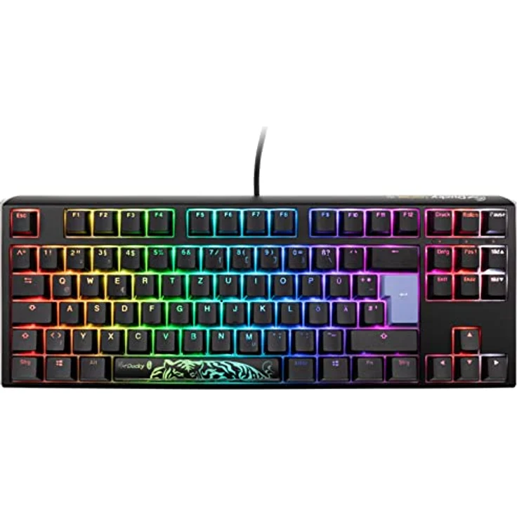 Ducky One 3 Classic Mechanische Tastatur - Mechanical Keyboard - Tastatur Gaming Mechanisch - Gaming Keyboard Mechanical - Mechanische Gaming Tastatur - TKL-Format 80% - MX-Red – Bild 2