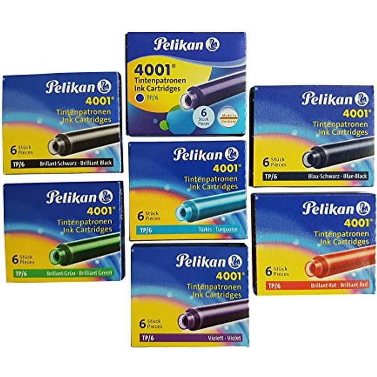 Pelikan 330803 Tintenpatrone 4001, 12er Pack löschbare Tintenpatronen für Pelikan- und andere Füller – Bild 2