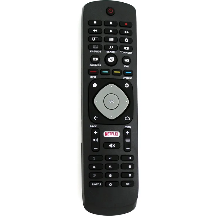 Alltro Ersatz Fernbedienung für Philips TV 55PUK7100, kompatibel mit 55PUK7100/12 und 55PUK7150, Reichweite 10 m, AAA-Batteriebetrieben, 20.3 cm lang