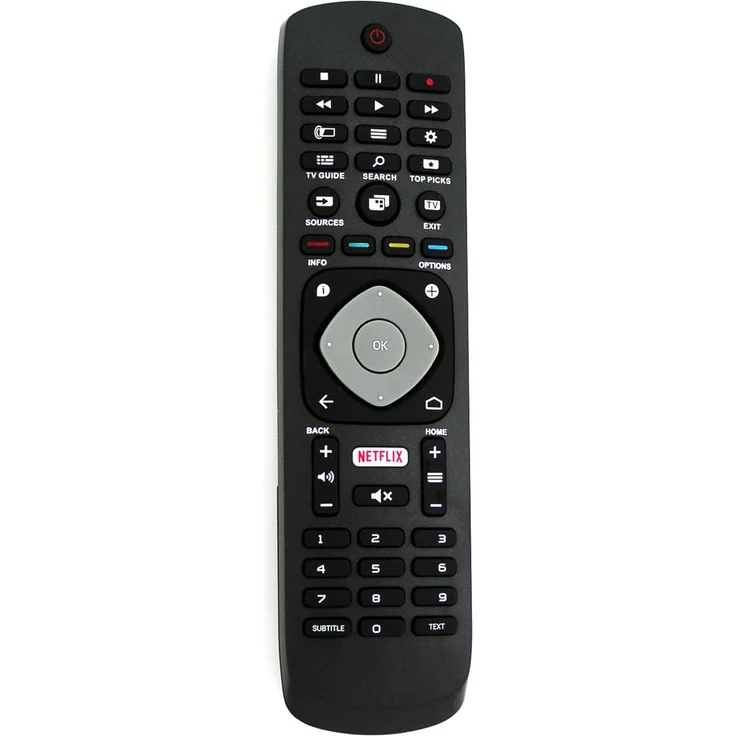 Alltro Ersatz Fernbedienung für Philips TV 55PUK7100, kompatibel mit 55PUK7100/12 und 55PUK7150, Reichweite 10 m, AAA-Batteriebetrieben, 20.3 cm lang