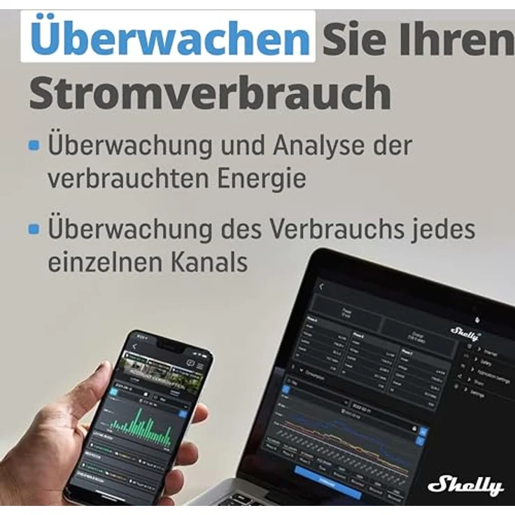 Shelly Plus 2PM Smart Home Doppel Relais Schalter, Digitale Steuerung per er App & WLAN, Kompatibel mit Alexa & Goo – Bild 5