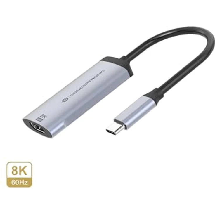 Conceptronic ABBY23G USB-C-auf-HDMI-2.1-Adapter, 8K60Hz HDMI-Ausgang, 7680 x 4320 Pixel – Bild 2