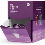 MY-COFFEE CUP LUNGO BELLISSIMO – BIO-KAFFEE Kaffeekapseln für Nespresso®³ Kapselmaschinen, 100% kompostierbar, 100 Kapseln