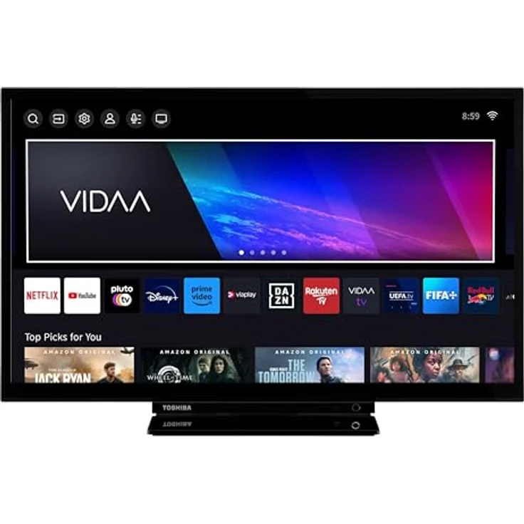 Toshiba 24WV3F63DA, 24 Zoll HD Smart TV mit HDR, Triple-Tuner und Bluetooth, VIDAA Smart TV – Bild 2