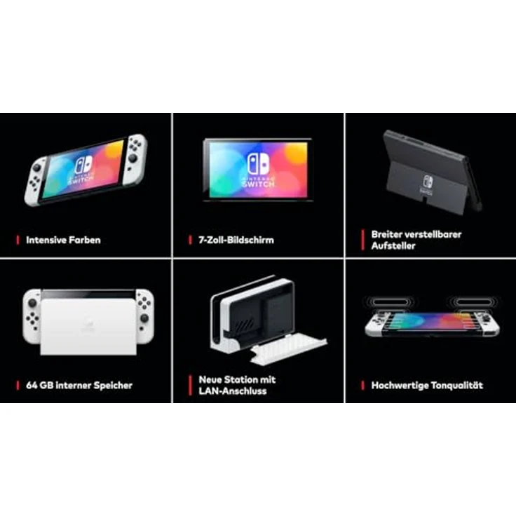 Nintendo Switch™ – OLED-Modell (weiß) + Mario Kart 8 Deluxe Switch Online – 12-monatige (365-tägige) Einzelmitgliedschaft – Bild 3