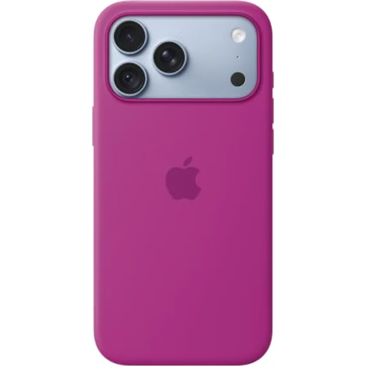Apple Silicone Case iPhone 18 Pro Max, Magenta, MagSafe kompatibel mit Mikrofaserfutter und kratzfestem Design – Bild 2