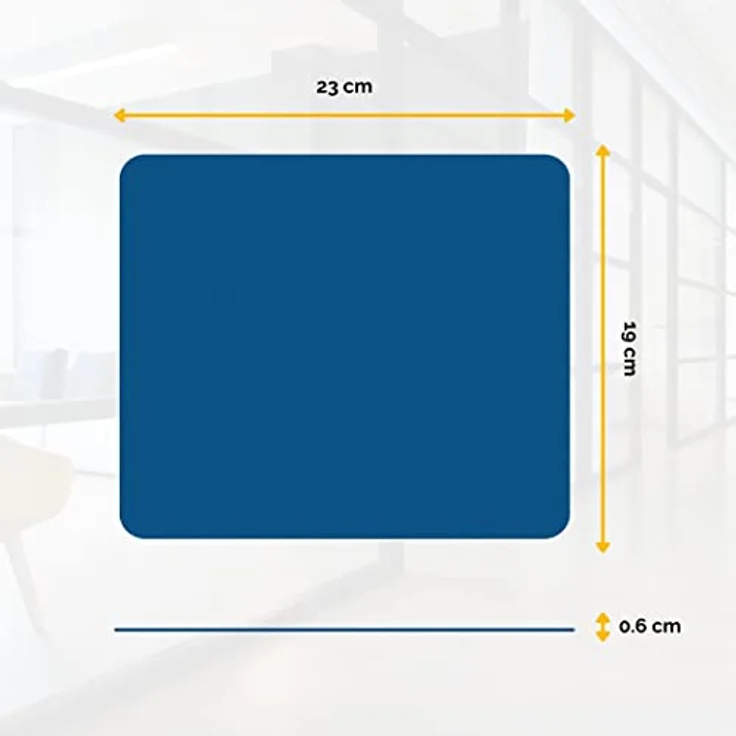 Fellowes Standard Polyester-Oberfläche rechteckig Mauspad blau – Bild 3