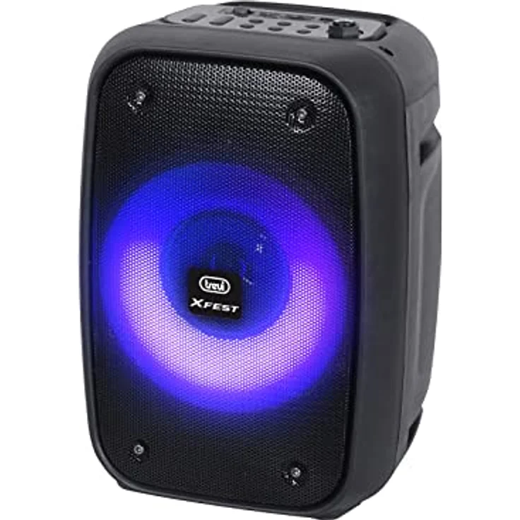 Trevi XFest XF 150 KB Tragbarer Lautsprecher 15 W, USB, Micro-SD, Bluetooth und TWS-Funktion, Karaoke Party Speaker mit Mikrofon im Lieferumfang enthalten – Bild 3