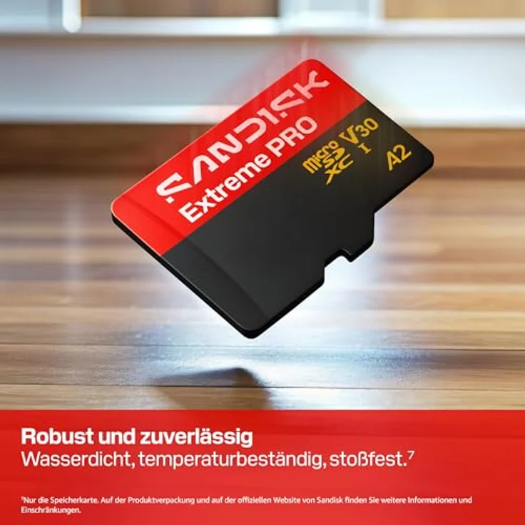 SanDisk Extreme PRO microSDXC 256 GB, UHS-I-Karte bis zu 250 MB/s Lesegeschwindigkeit, 170 MB/s Schreibgeschwindigkeit, 5K Video, A2, SD Adapter – Bild 6