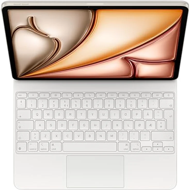 Apple Magic Keyboard Case für 13" iPad Air (M3), integriertes Trackpad, Norwegisch, besonders angenehmes Tippen, Weiß – Bild 2