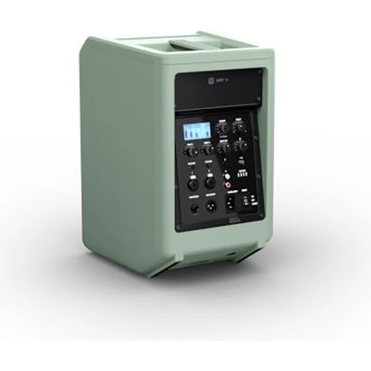 LD Systems ANNY 8 Tragbarer Bluetooth PA-Lautsprecher mit Akku und Mixer, Adventure Green - 8" Tragbarer aktiver 2-Wege-Fullrange-Lautsprecher, Bluetooth 5.0, ECO-Mode bis zu 11h Akkulaufzeit – Bild 3