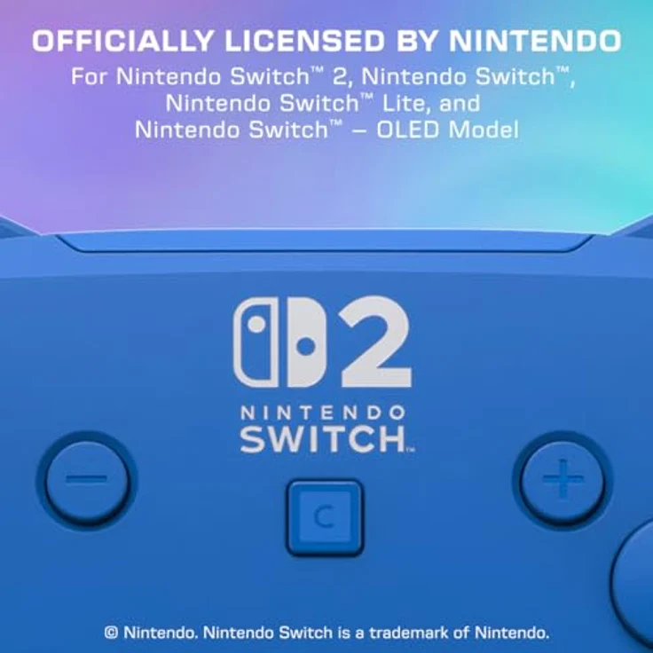 Turtle Beach Afterglow Wave Wireless RGB Gaming Controller für Nintendo Switch 2, blaue Beleuchtung, 20 Stunden Akkulaufzeit, TMR Sensortechnologie – Bild 2