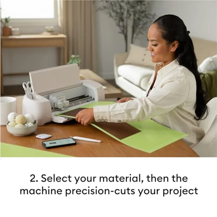 Cricut Explore 4 Intelligente Bastelmaschine, Schneidemaschine mit Bluetooth, max. Schnittbreite 29,7 cm, graue Seashell-Edition – Bild 3