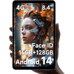 ALLDOCUBE Android 14 Tablet, Tablet Gaming 8.4 Zoll G99 iPlay 60 Mini Pro mit 2 Lautsprecher, 16GB RAM 128GB ROM, FHD 1920x1200, 6050mAh, 4G LTE, 6-Achsen-Gyroskop - 8,4 Zoll, Schwarz