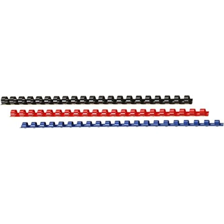 GENIE 12369 Plastikbinderücken (DIN A4; 8 mm) 25 Stück schwarz, für alle Bindegeräte geeignet – Bild 2