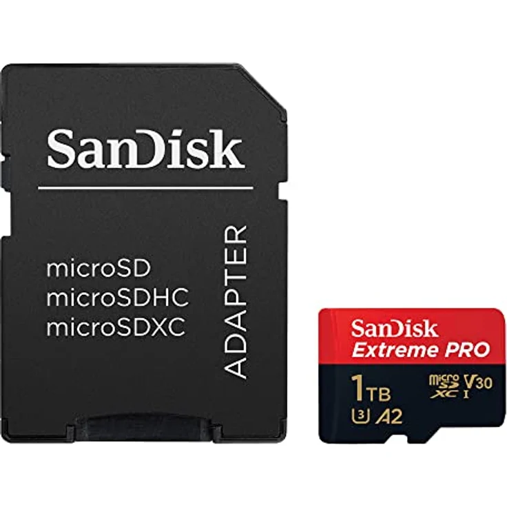 SanDisk Extreme PRO microSDXC UHS-I Speicherkarte 1 TB + Adapter & RescuePRO Deluxe (Für Smartphones, Actionkameras oder Drohnen, A2, Class 10, V30, U3, 200 MB/s Übertragung) – Bild 3