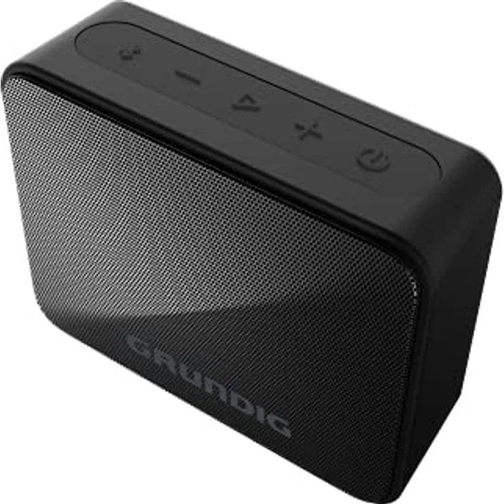 GRUNDIG Solo+ Black - Bluetooth Lautsprecher, Soundbox, 3.5 W RMS Leistung, 30 Meter Reichweite, mehr als 20 Stdn. Spielzeit, Bluetooth 5.3, Spritzwassergeschütztes Gehäuse (IPX5), Schwarz – Bild 1