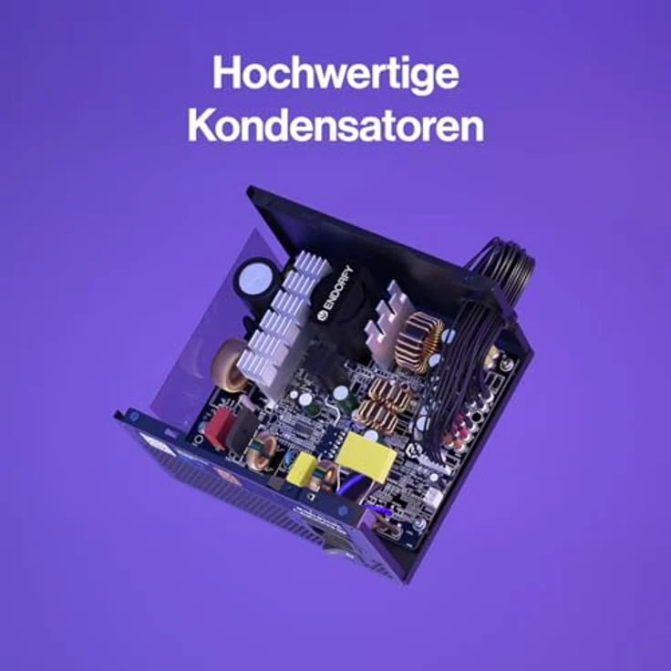 ENDORFY Vero L6 750W, ATX 3.1 Computer Netzteil, 80 Plus® Bronze, Cybenetics Silver, 120 mm Stratus-Lüfter, kompakt, hochwertige Kondensatoren – Bild 4