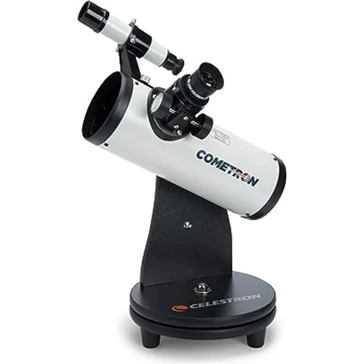 Celestron 21023 76 mm Cometron FirstScope Teleskop – Weiß – Bild 2