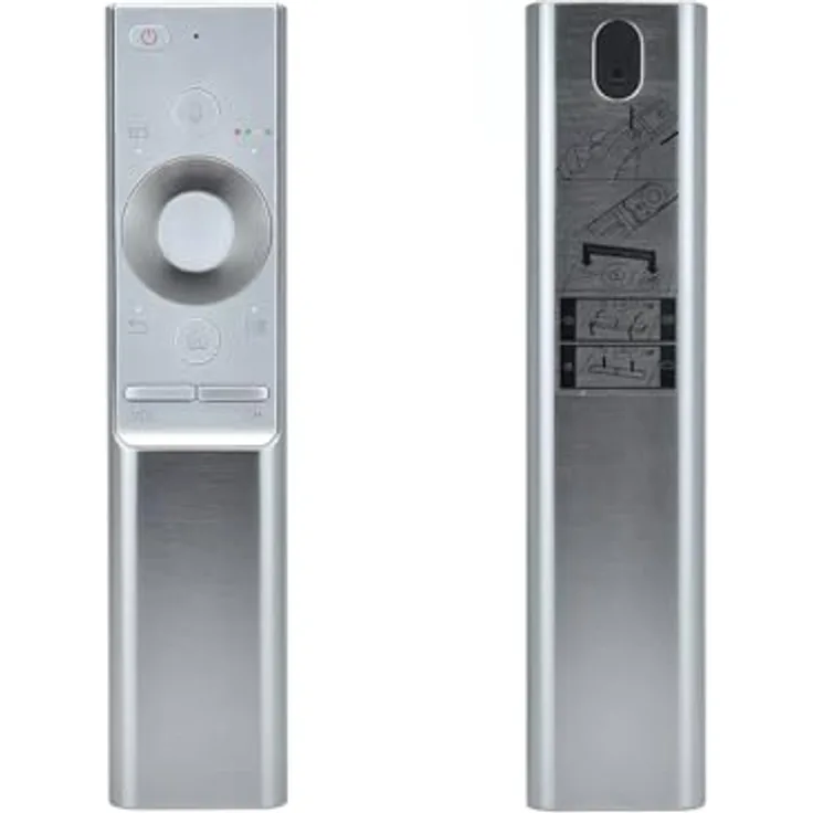azurano Fernbedienung Universal 1300 V1, Aluminium Gehäuse mit Sprachfunktion, kompatibel mit Samsung BN59-01265A, BN59-01270A, BN59-01272A, BN59-01274A, BN59-01291A, BN59-01300 G H J F für QLED UHD 4K 3D TV