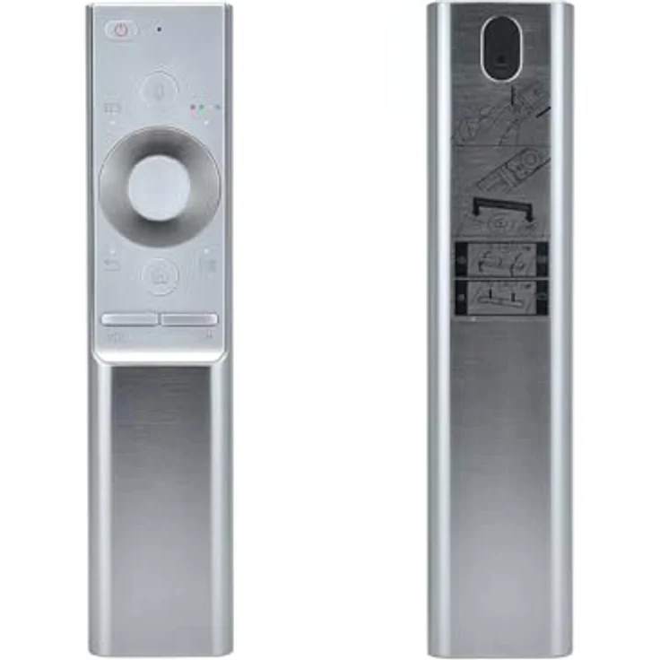 azurano Fernbedienung Universal 1300 V1, Aluminium Gehäuse mit Sprachfunktion, kompatibel mit Samsung BN59-01265A, BN59-01270A, BN59-01272A, BN59-01274A, BN59-01291A, BN59-01300 G H J F für QLED UHD 4K 3D TV