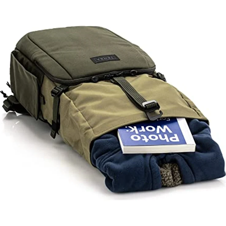 Tenba Rucksack Fulton v2 14L, Fotorucksack für DSLR und spiegellose Kameras, braun, mit Laptopfach bis 14 Zoll und Rolltopöffnung – Bild 8