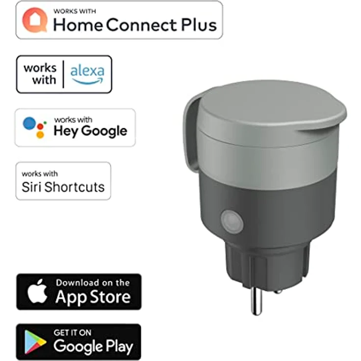 Hama 176624 WLAN-Steckdose Outdoor ohne Hub Sprach- und App-Steuerung IP44 – Bild 3