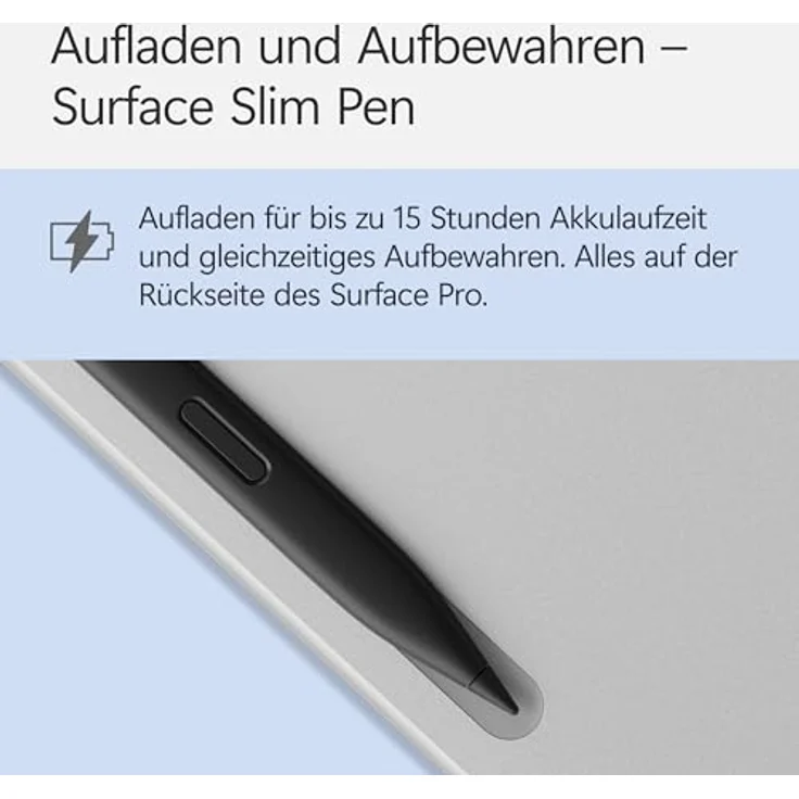 Microsoft Surface Pro 12" Keyboard mit Slim Pen, Hintergrundbeleuchtung, 360° Scharnier, Anthrazit, kompatibel mit Surface Pro (1. Edition) – Bild 3