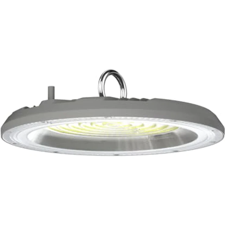LUXULA Hallenstrahler LED Hallenleuchte 200W, 20000lm, Lichtfarbe einstellbar 3000K, 4000K, 6500K - IP65 IK08 - UFO Lampe High Bay Hallentiefstrahler, flexibel einsetzbar, wasserfest, robust - in verschiedenen Lichtfarben erhältlich – Bild 1
