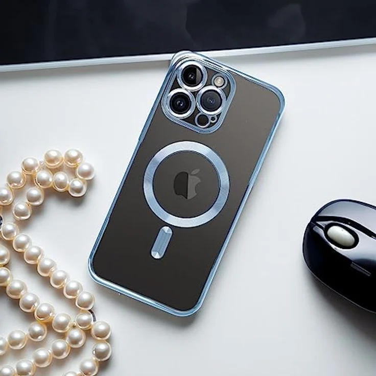 COFI 1453 MagSafe Hülle mit Kameraschutz kompatibel mit iPhone 11 Blau, unterstützt kabelloses Laden über MagSafe – Bild 3