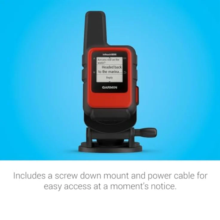Garmin Inreach® Mini 2 Marine Bundle, Kompaktes Walkie-talkie mit globaler Satellitenkommunikation, Schwarz – Bild 4