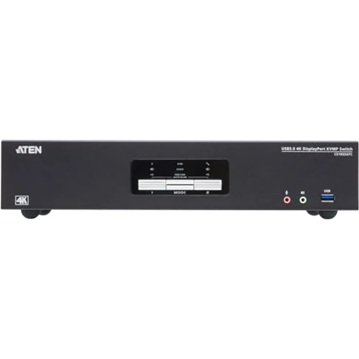ATEN CS1922ATC 2-Port USB 3.0 4K DisplayPort KVM Switch für ATC, unterstützt Bildschirmauflösungen von 2048 x 2048 @ 60 Hz – Bild 2