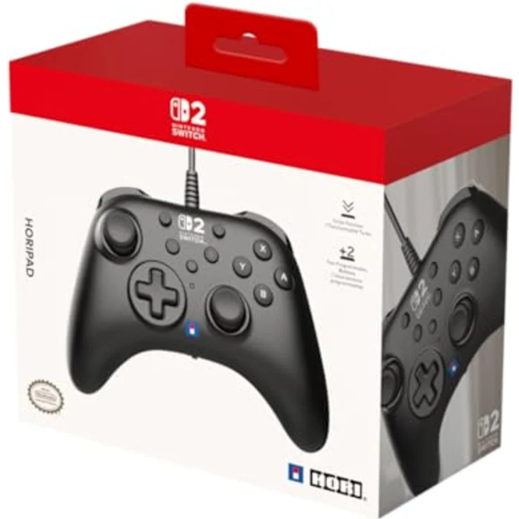 Hori HORIPAD Turbo Controller für Nintendo Switch 2, ergonomisch, programmierbare Rücktasten, Turbo-Funktion, kabelgebunden – Bild 6